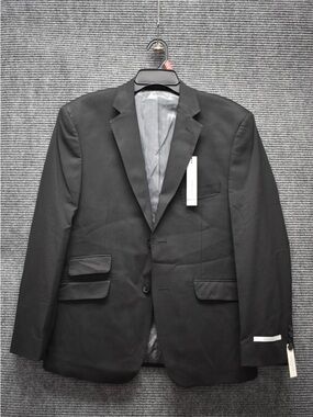 Perry Ellis Black Men's PortfolioTwo-Button Sport Coat
